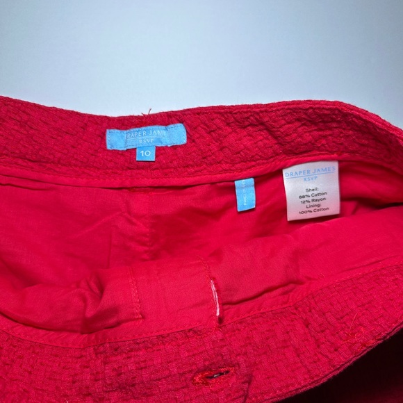 Draper James RSVP Basket Weave Shorts Size 10 - Picture 6 of 8